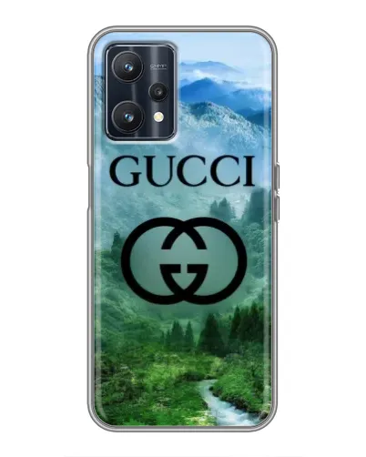 Чохол для Realme 9 з картинкою «Gucci — гірський пейзаж»