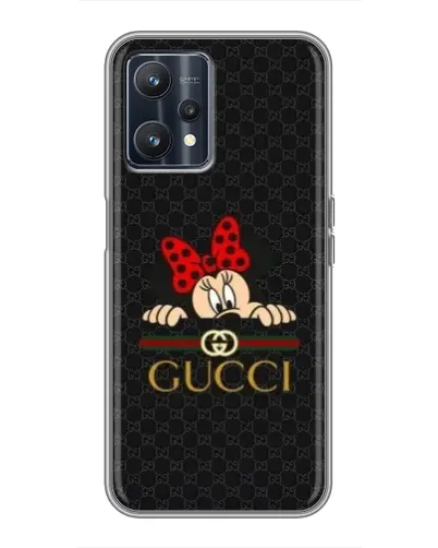 Чохол для Realme 9 з картинкою «Мінні Маус Gucci — чорний»