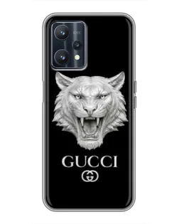 Чохол для Realme 9 з картинкою «Gucci — срібний лев» Чохол для Realme 9 з картинкою «Gucci — срібний лев»