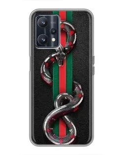 Чохол для Realme 9 з картинкою «Gucci — змія на смузі» Чохол для Realme 9 з картинкою «Gucci — змія на смузі»