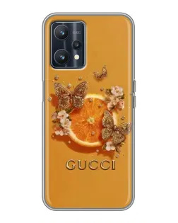Чохол для Realme 9 з картинкою «Gucci — золоті метелики» Чохол для Realme 9 з картинкою «Gucci — золоті метелики»