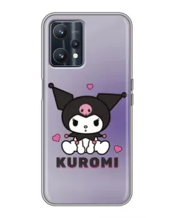 Чохол для Realme 9 з картинкою «Kuromi — фіолетовий арт»