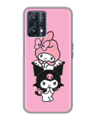 Чохол для Realme 9 з картинкою «My Melody та Kuromi» Чохол для Realme 9 з картинкою «My Melody та Kuromi»