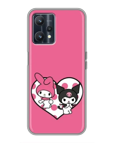 Чохол для Realme 9 з картинкою «Kuromi та My Melody» Чохол для Realme 9 з картинкою «Kuromi та My Melody»