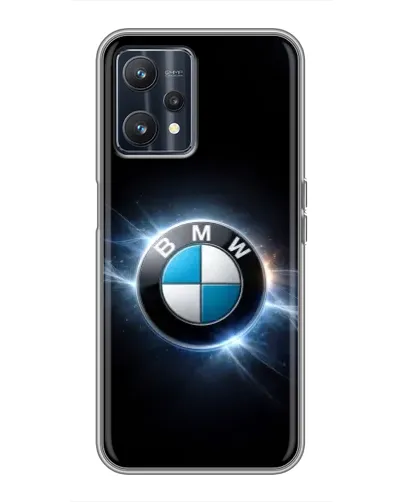 Чохол для Realme 9 з картинкою «BMW — неонове сяйво»