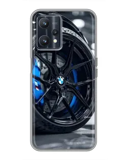 Чохол для Realme 9 з картинкою «Колесо BMW зблизька»