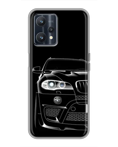 Чохол для Realme 9 з картинкою «Темний силует BMW»