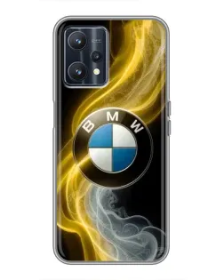 Чохол для Realme 9 з картинкою «Золотистий дим BMW»