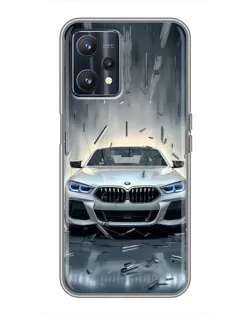Чохол для Realme 9 з картинкою «BMW у світлі фар»