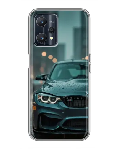 Чохол для Realme 9 з картинкою «BMW у вогнях міста»
