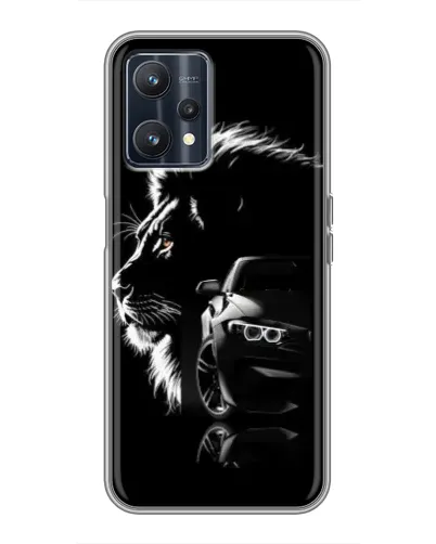 Чохол для Realme 9 з картинкою «BMW та лев»