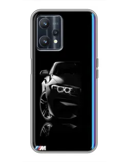 Чохол для Realme 9 з картинкою «Силует BMW в темряві»