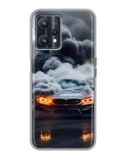 Чохол для Realme 9 з картинкою «BMW у диму»