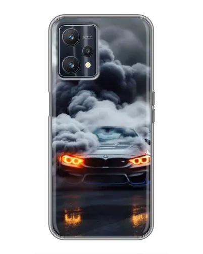 Чохол для Realme 9 з картинкою «BMW у диму»