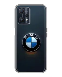 Чохол для Realme 9 з картинкою «Логотип BMW — мінімалізм»