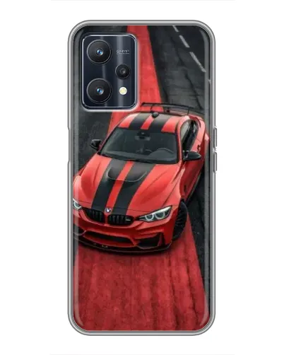 Чохол для Realme 9 з картинкою «BMW на червоній доріжці»