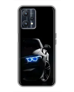 Чехол для Realme 9 с картинкой «BMW — ночной взгляд»
