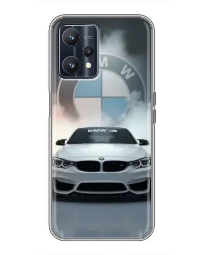 Чехол для Realme 9 с картинкой «BMW в белом дыму» Чехол для Realme 9 с картинкой «BMW в белом дыму»