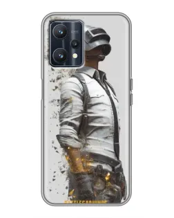 Чохол для Realme 9 з картинкою «PUBG — боєць у пилу»