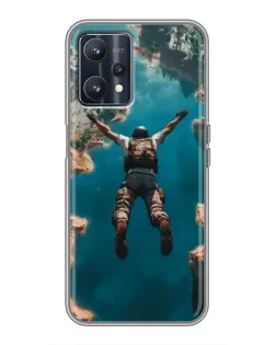 Чохол для Realme 9 з картинкою «PUBG — вільне падіння»