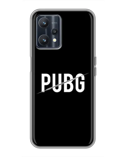 Чохол для Realme 9 з картинкою «PUBG — білий логотип»