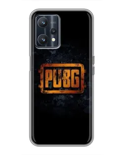 Чохол для Realme 9 з картинкою «PUBG — золотий логотип»