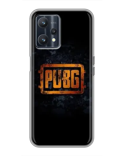 Чохол для Realme 9 з картинкою «PUBG — золотий логотип»