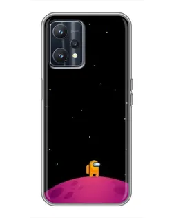 Чохол для Realme 9 з картинкою «Самотній герой на планеті»