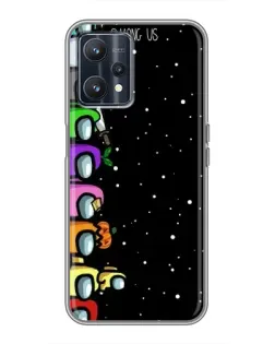 Чохол для Realme 9 з картинкою «Команда Among Us»