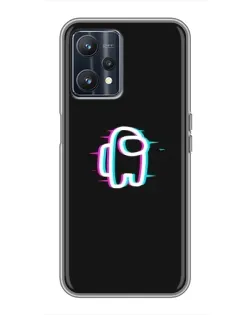 Чохол для Realme 9 з картинкою «Among Us неон»