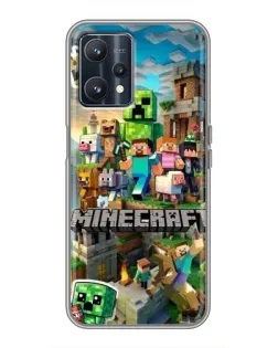 Чохол для Realme 9 з картинкою «Замок Minecraft»
