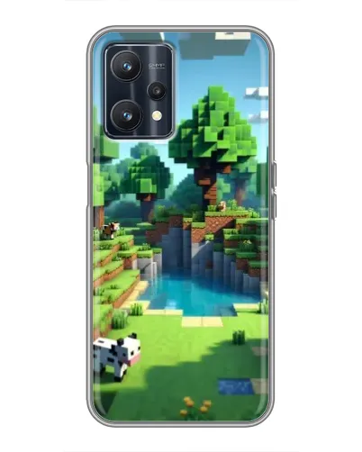 Чохол для Realme 9 з картинкою «Minecraft літній день»