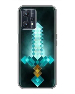 Чохол для Realme 9 з картинкою «Алмазний меч неон»
