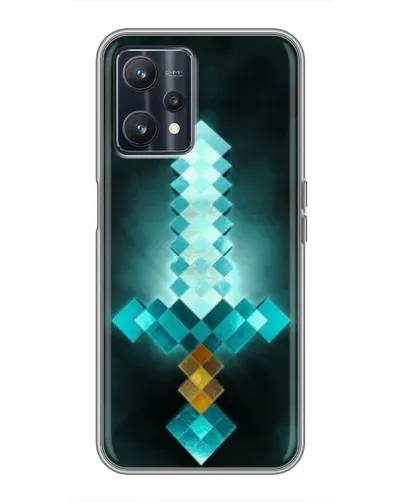 Чохол для Realme 9 з картинкою «Алмазний меч неон»