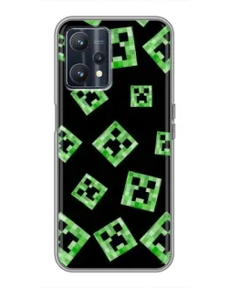 Чохол для Realme 9 з картинкою «Паттерн з кріперами»