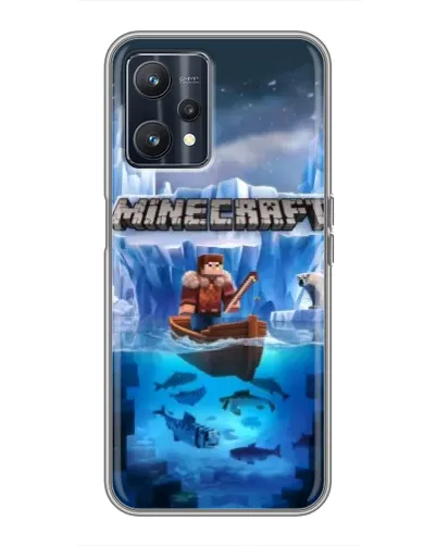 Чохол для Realme 9 з картинкою «Minecraft льодянийсвіт»