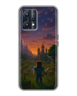 Чохол для Realme 9 з картинкою «Стів біля вежі»