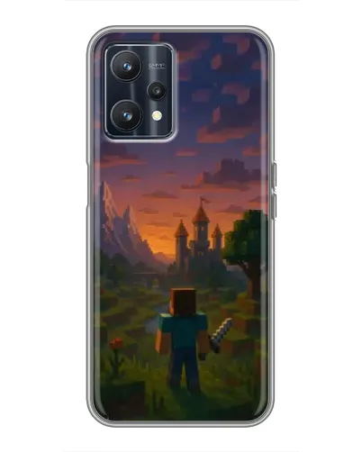 Чохол для Realme 9 з картинкою «Стів біля вежі»