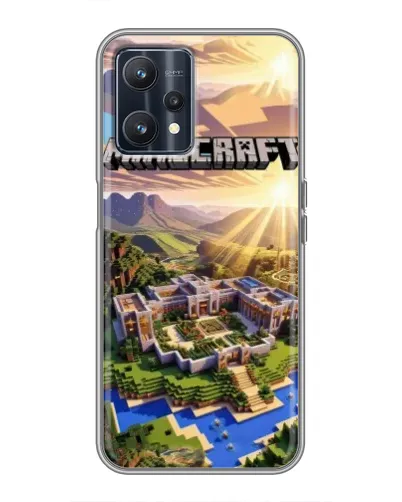 Чохол для Realme 9 з картинкою «Minecraft панорама»