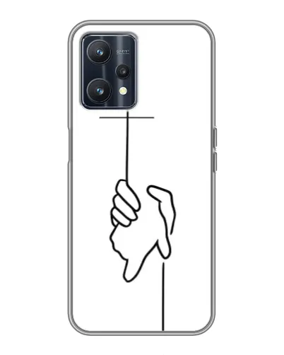Чехол для Realme 9 с картинкой «Рука держит»