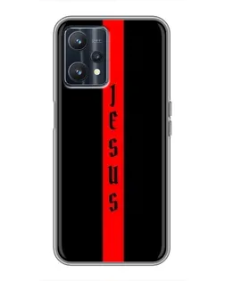 Чехол для Realme 9 с картинкой «Красная линия веры»