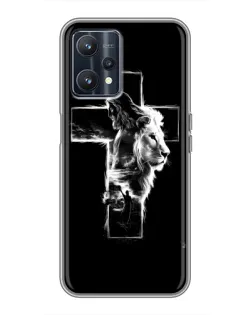 Чехол для Realme 9 с картинкой «Сияющий крест Jesus»