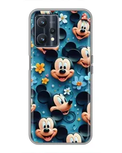 Чохол для Realme 9 з картинкою «Паттерн Міккі та Мінні»