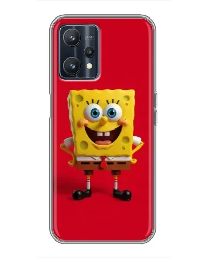 Чехол для Realme 9 с картинкой «Спанч Боб на красном» Чехол для Realme 9 с картинкой «Спанч Боб на красном»