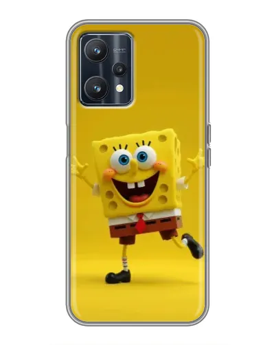 Чехол для Realme 9 с картинкой «Позитивный Губка Боб» Чехол для Realme 9 с картинкой «Позитивный Губка Боб»