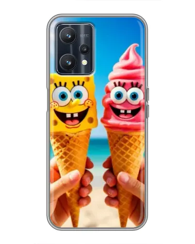 Чехол для Realme 9 с картинкой «Спанч Боб мороженое» Чехол для Realme 9 с картинкой «Спанч Боб мороженое»