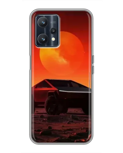 Чохол для Realme 9 з картинкою «Cybertruck на Марсі»