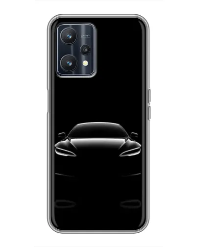 Чохол для Realme 9 з картинкою «Силует Tesla Night»