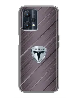 Чохол для Realme 9 з картинкою «Металева текстура Tesla» Чохол для Realme 9 з картинкою «Металева текстура Tesla»
