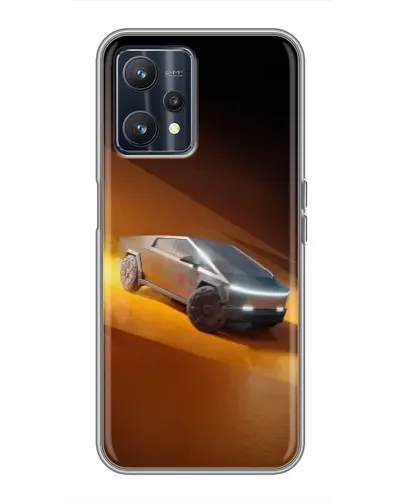 Чохол для Realme 9 з картинкою «Cybertruck у пустелі»